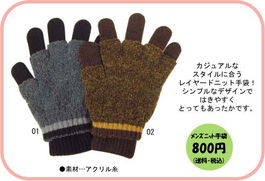 溫暖手感，針織手套產品展示